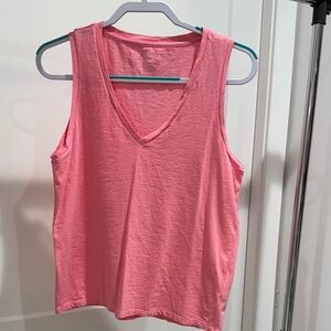 J. Crew Pink V-Neck Tank Top